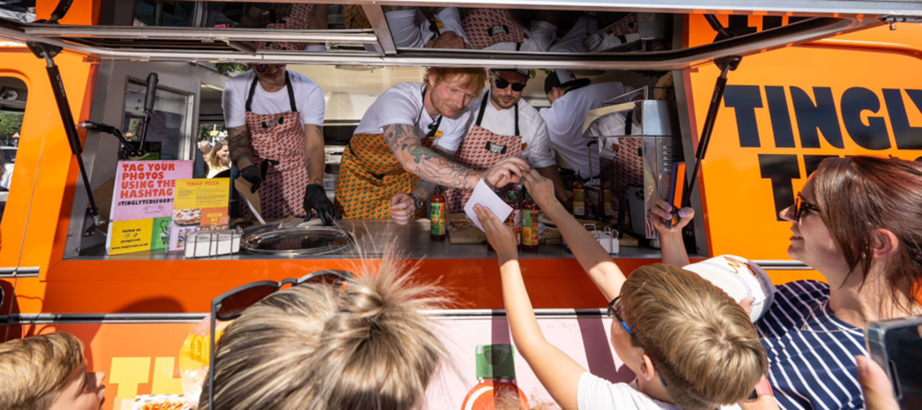 Kraft Heinz partners with artist Ed Sheeran to make Ed-ible Autographs from his hot sauce Tingly Ted’s